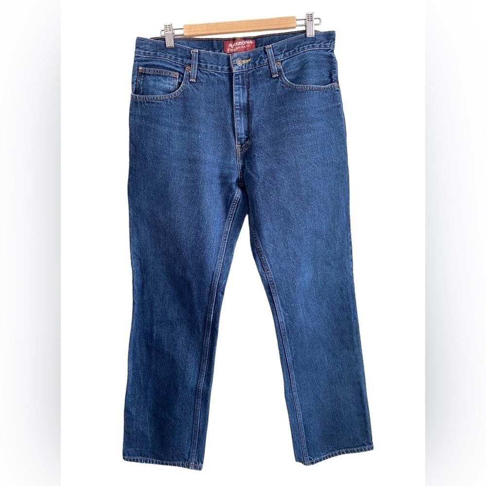 Arizona Jean company  Blue Denim  34x32 casual work jeans original straight leg